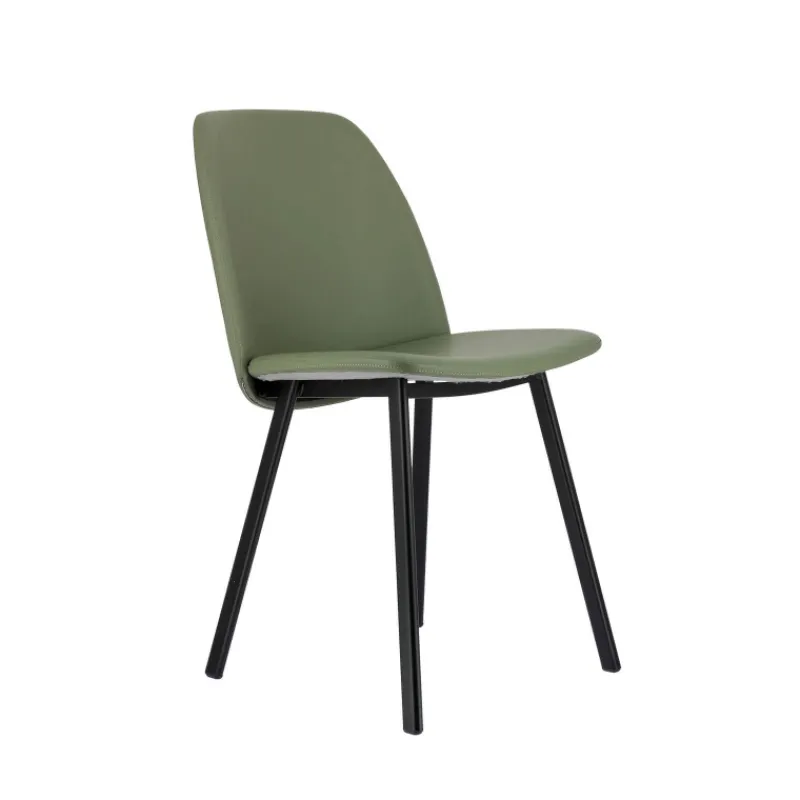 Perfecta Olivia Chaise tendance rembourrée en simili avec pieds en métal* Chaise De Cuisine|Chaise De Salle à Manger