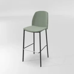 Perfecta Olivia Tabouret de bar en tissu avec pieds métal* Tabouret De Bar (assise +/- 80 Cm)