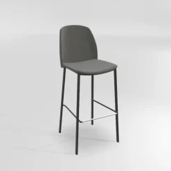 Perfecta Olivia Tabouret de bar en tissu avec pieds métal* Tabouret De Bar (assise +/- 80 Cm)