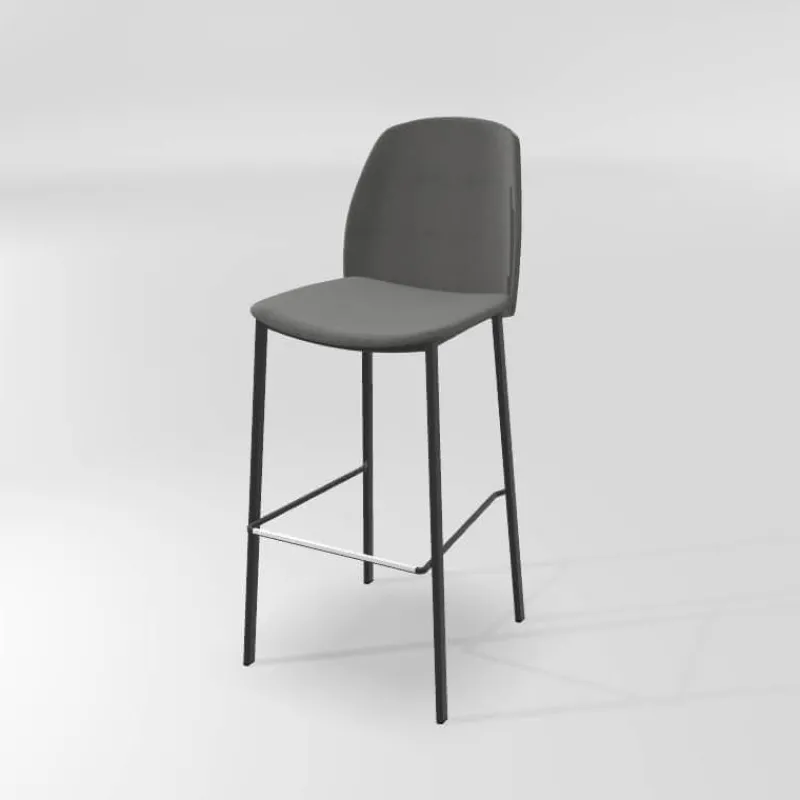 Perfecta Olivia Tabouret de bar en tissu avec pieds métal* Tabouret De Bar (assise +/- 80 Cm)