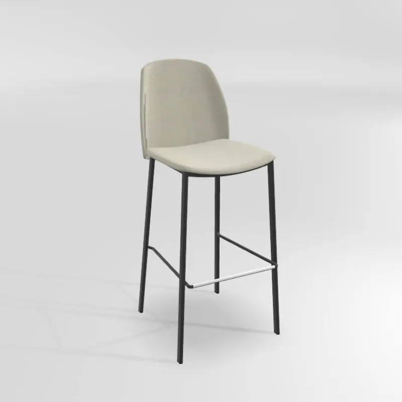 Perfecta Olivia Tabouret de bar en tissu avec pieds métal* Tabouret De Bar (assise +/- 80 Cm)