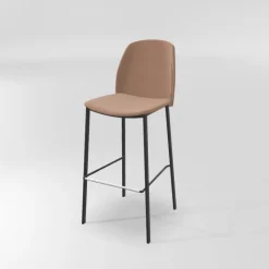 Perfecta Olivia Tabouret de bar en tissu avec pieds métal* Tabouret De Bar (assise +/- 80 Cm)