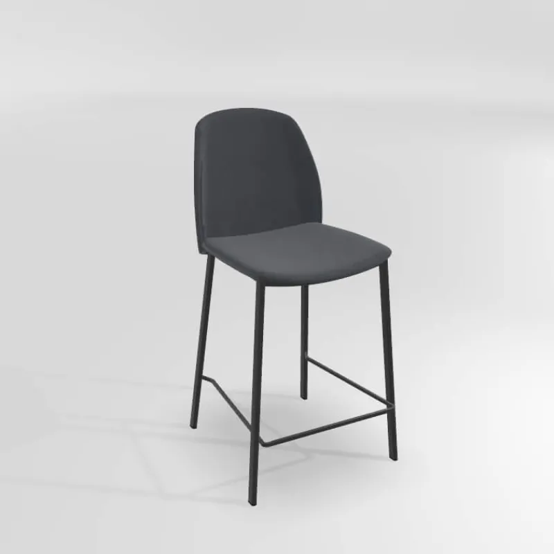 Perfecta Olivia Tabouret snack moderne en tissu* Tabouret Snack (assise +/- 65 Cm)|Tabouret De Bar (assise +/- 80 Cm)