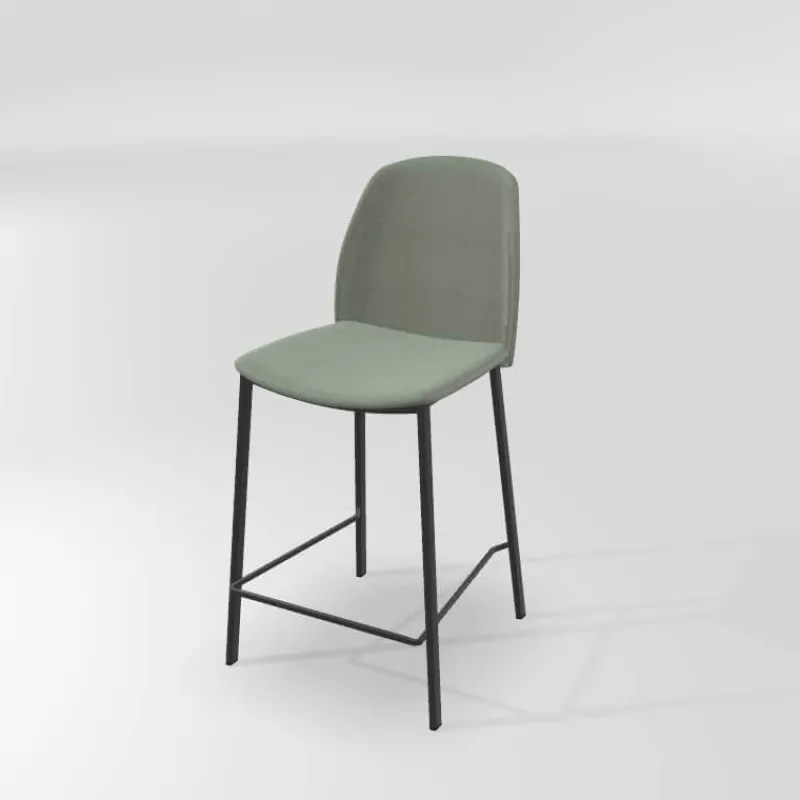 Perfecta Olivia Tabouret snack moderne en tissu* Tabouret Snack (assise +/- 65 Cm)|Tabouret De Bar (assise +/- 80 Cm)