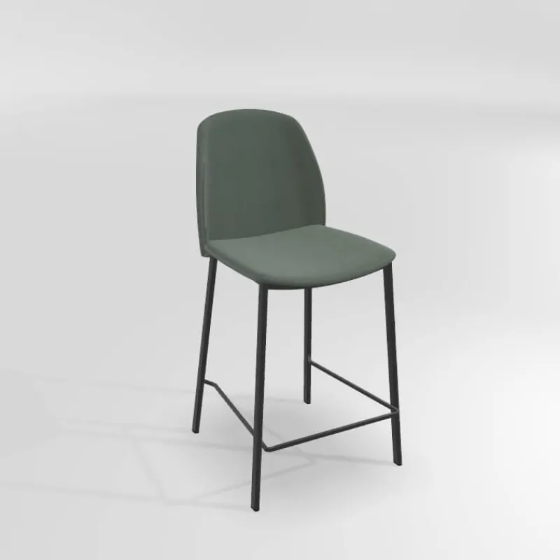 Perfecta Olivia Tabouret snack moderne en tissu* Tabouret Snack (assise +/- 65 Cm)|Tabouret De Bar (assise +/- 80 Cm)