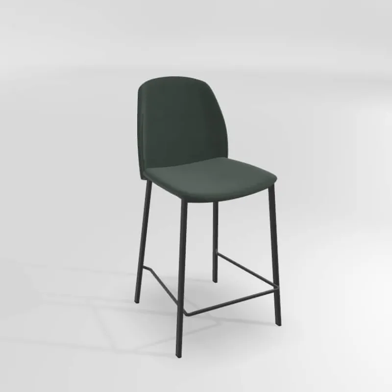 Perfecta Olivia Tabouret snack moderne en tissu* Tabouret Snack (assise +/- 65 Cm)|Tabouret De Bar (assise +/- 80 Cm)
