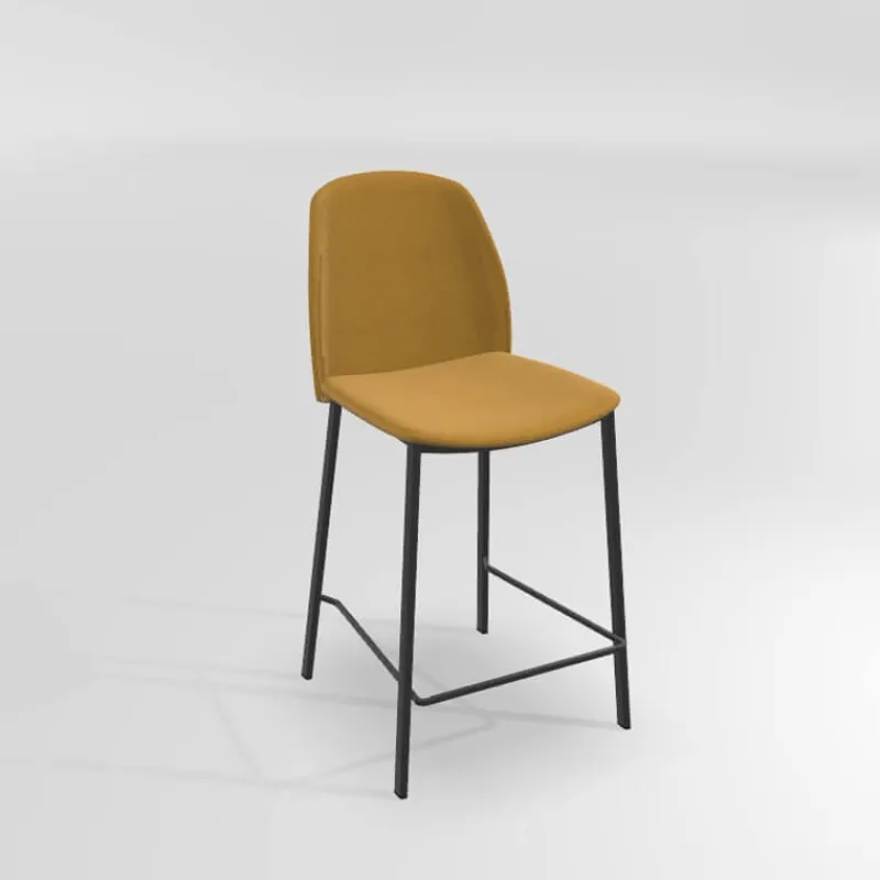 Perfecta Olivia Tabouret snack moderne en tissu* Tabouret Snack (assise +/- 65 Cm)|Tabouret De Bar (assise +/- 80 Cm)