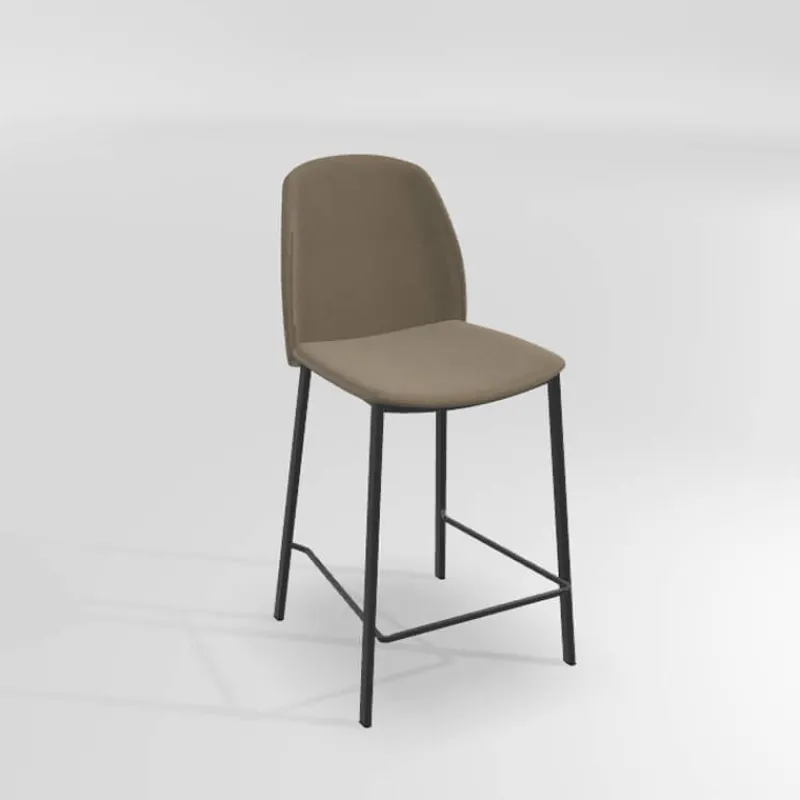 Perfecta Olivia Tabouret snack moderne en tissu* Tabouret Snack (assise +/- 65 Cm)|Tabouret De Bar (assise +/- 80 Cm)