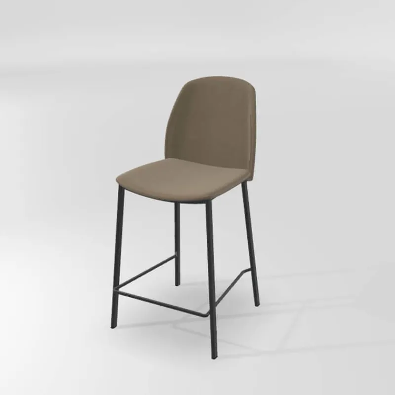 Perfecta Olivia Tabouret snack moderne en tissu* Tabouret Snack (assise +/- 65 Cm)|Tabouret De Bar (assise +/- 80 Cm)