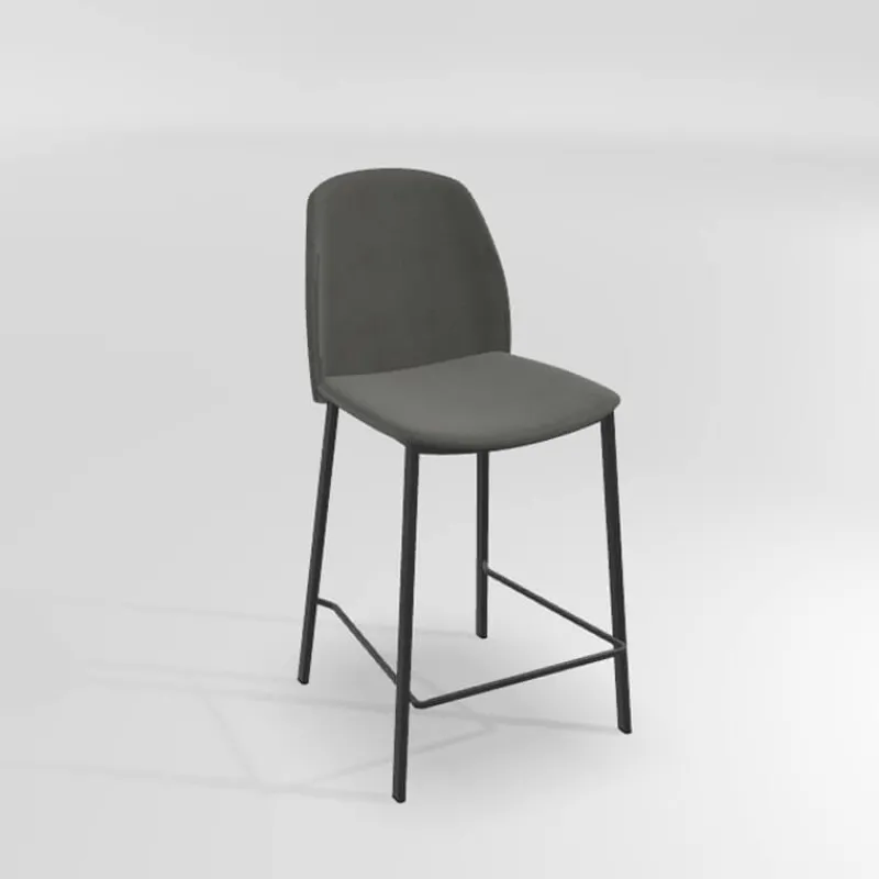 Perfecta Olivia Tabouret snack moderne en tissu* Tabouret Snack (assise +/- 65 Cm)|Tabouret De Bar (assise +/- 80 Cm)