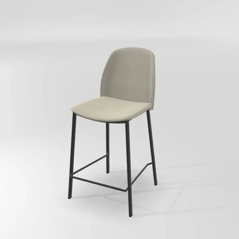 Perfecta Olivia Tabouret snack moderne en tissu* Tabouret Snack (assise +/- 65 Cm)|Tabouret De Bar (assise +/- 80 Cm)