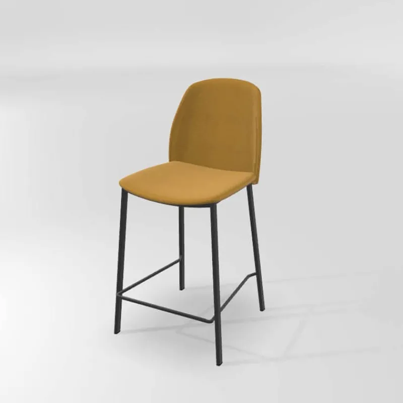Perfecta Olivia Tabouret snack moderne en tissu* Tabouret Snack (assise +/- 65 Cm)|Tabouret De Bar (assise +/- 80 Cm)