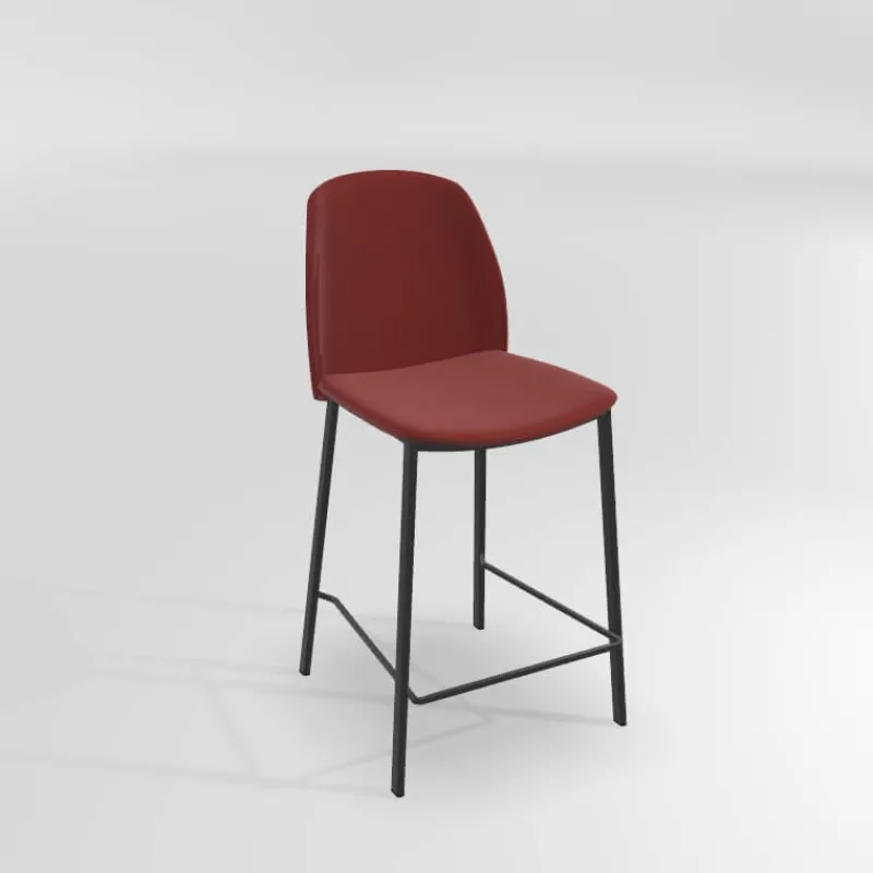 Perfecta Olivia Tabouret snack moderne en tissu* Tabouret Snack (assise +/- 65 Cm)|Tabouret De Bar (assise +/- 80 Cm)