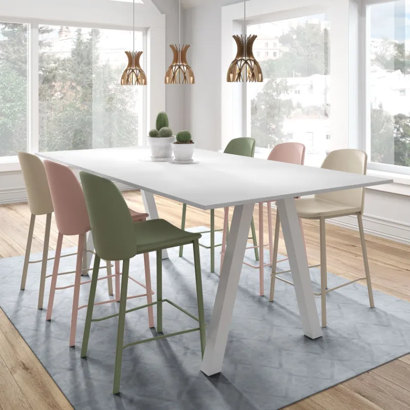Perfecta Olivia Tabouret snack tendance en simili rembourré* Tabouret Snack (assise +/- 65 Cm)|Tabouret De Bar (assise +/- 80 Cm)