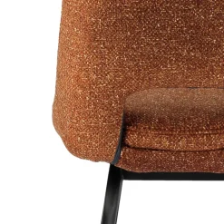OlivierTabouret snack en tissu avec pieds en métal* Tabouret Snack (assise +/- 65 Cm)|Tabouret De Bar (assise +/- 80 Cm)