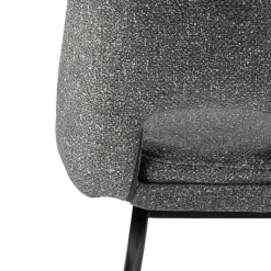 OlivierTabouret snack en tissu avec pieds en métal* Tabouret Snack (assise +/- 65 Cm)|Tabouret De Bar (assise +/- 80 Cm)