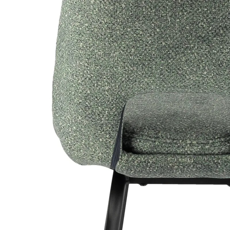OlivierTabouret snack en tissu avec pieds en métal* Tabouret Snack (assise +/- 65 Cm)|Tabouret De Bar (assise +/- 80 Cm)