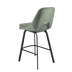 OlivierTabouret snack en tissu avec pieds en métal* Tabouret Snack (assise +/- 65 Cm)|Tabouret De Bar (assise +/- 80 Cm)