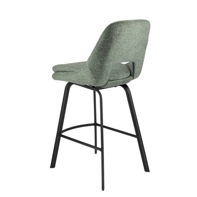 OlivierTabouret snack en tissu avec pieds en métal* Tabouret Snack (assise +/- 65 Cm)|Tabouret De Bar (assise +/- 80 Cm)