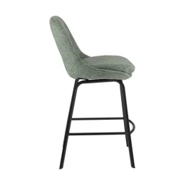 OlivierTabouret snack en tissu avec pieds en métal* Tabouret Snack (assise +/- 65 Cm)|Tabouret De Bar (assise +/- 80 Cm)