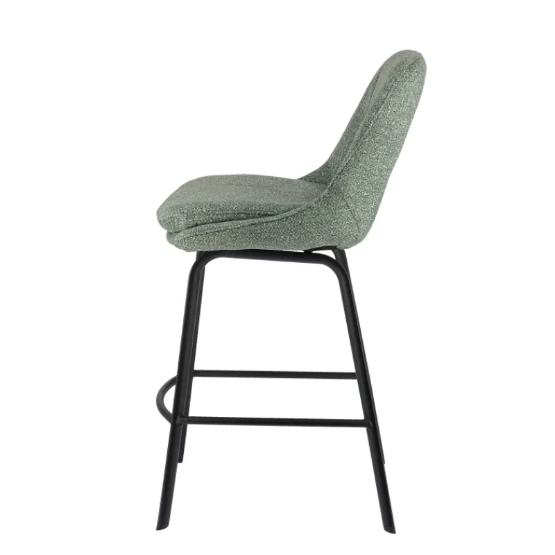 OlivierTabouret snack en tissu avec pieds en métal* Tabouret Snack (assise +/- 65 Cm)|Tabouret De Bar (assise +/- 80 Cm)