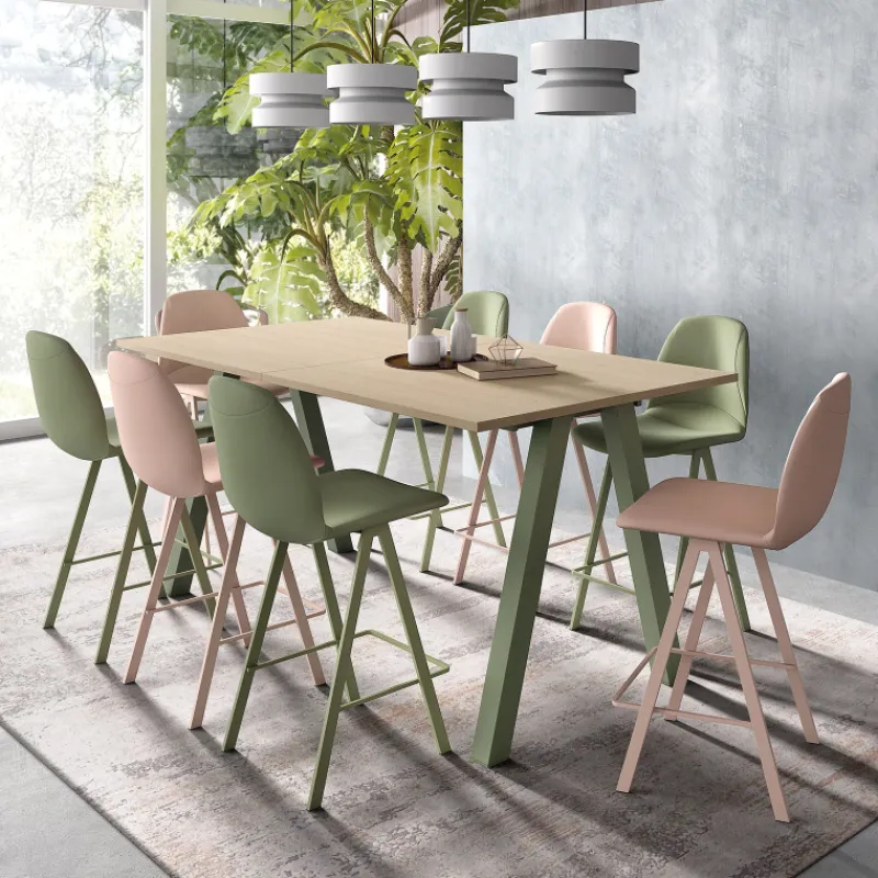 Perfecta Ona Tabouret moderne rembourré en simili hauteur snack* Tabouret Snack (assise +/- 65 Cm)|Tabouret De Bar (assise +/- 80 Cm)