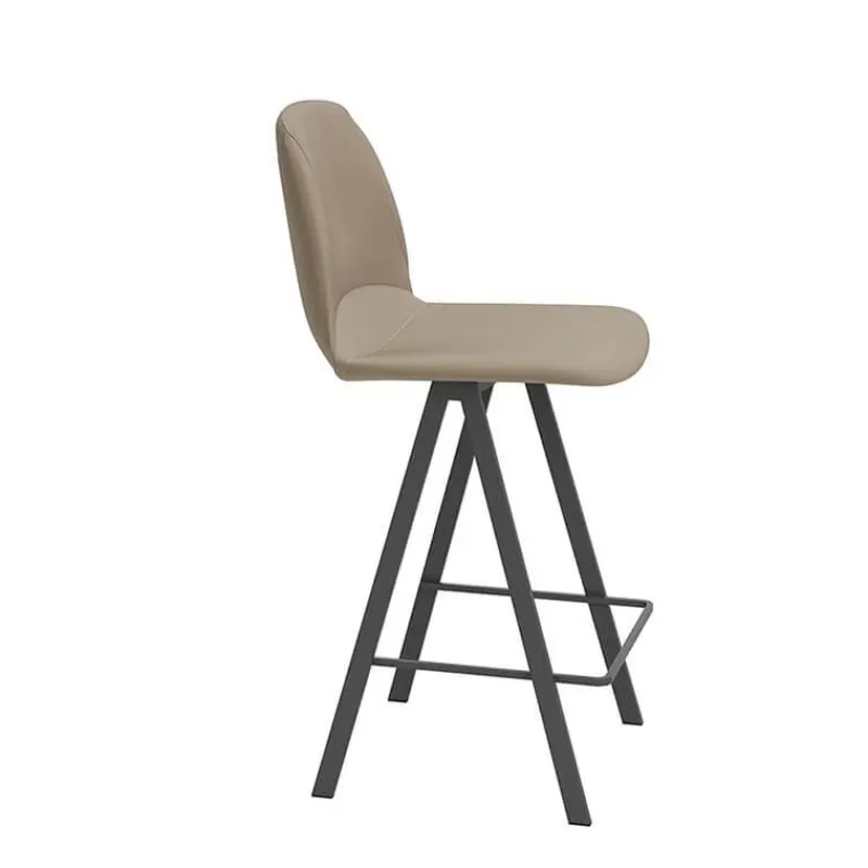 Perfecta Ona Tabouret moderne rembourré en simili hauteur snack* Tabouret Snack (assise +/- 65 Cm)|Tabouret De Bar (assise +/- 80 Cm)