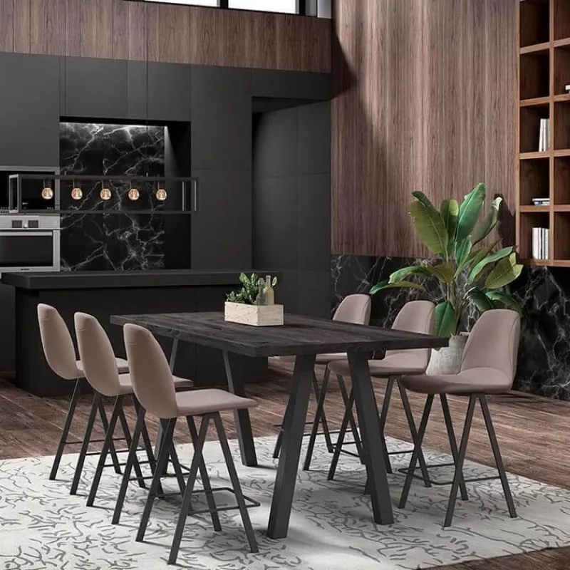 Perfecta Ona Tabouret snack en tissu style moderne* Tabouret Snack (assise +/- 65 Cm)|Tabouret De Bar (assise +/- 80 Cm)