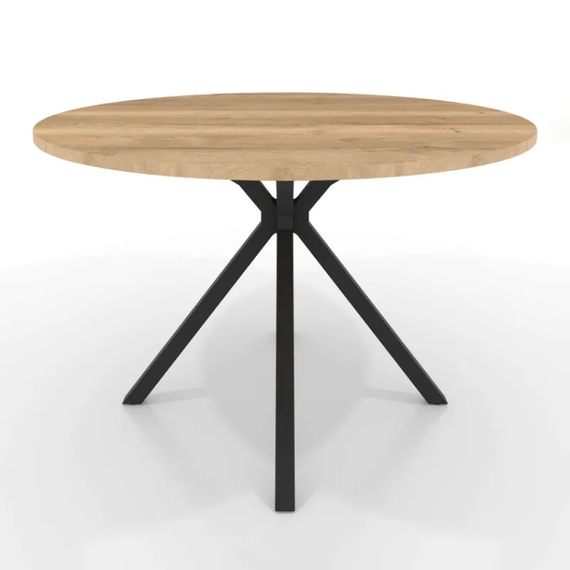 Perfecta Onyx Table ronde en stratifié avec pieds en métal moderne* Table De Cuisine|Table De Salle à Manger