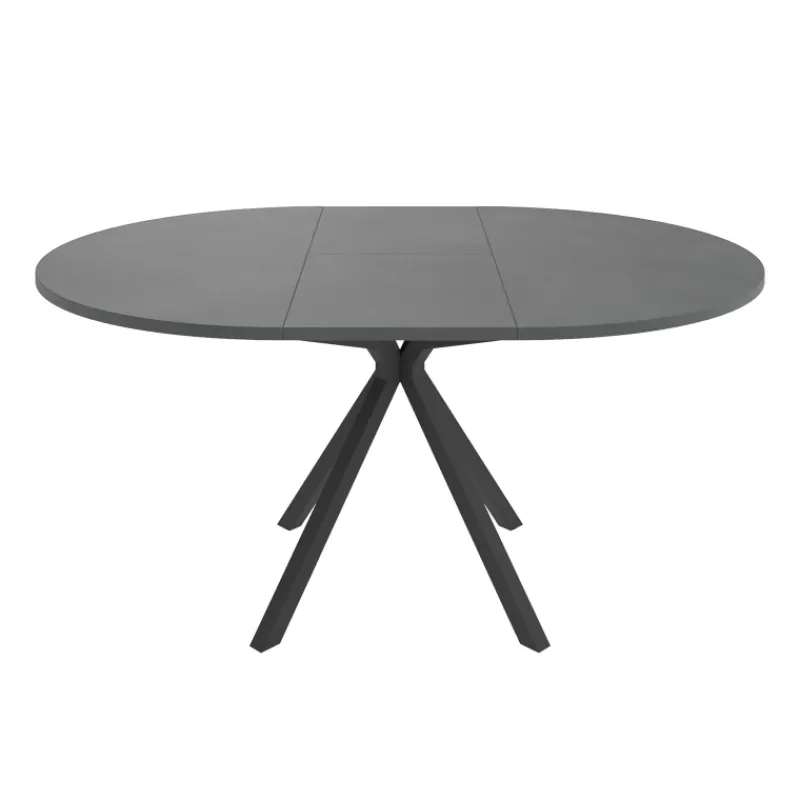 Perfecta Onyx Table ronde moderne extensible en stratifié avec pied central design* Table De Salle à Manger
