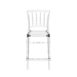Opera Tabouret snack empilable style Napoléon en polycarbonate transparent* Tabouret Snack (assise +/- 65 Cm)|Tabouret De Bar (assise +/- 80 Cm)