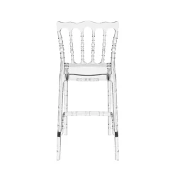 Opera Tabouret snack empilable style Napoléon en polycarbonate transparent* Tabouret Snack (assise +/- 65 Cm)|Tabouret De Bar (assise +/- 80 Cm)