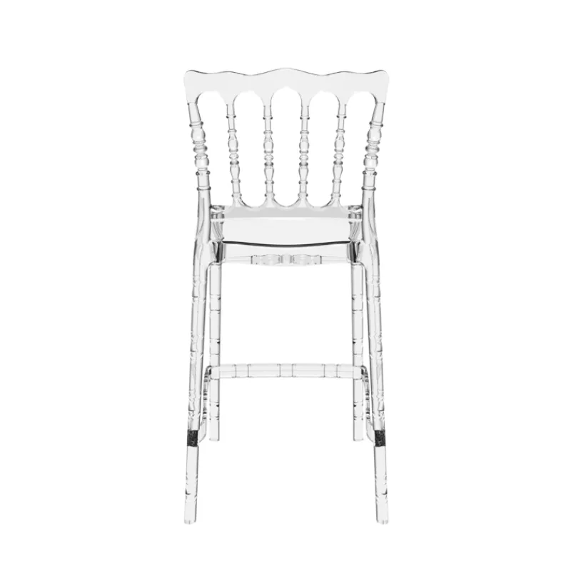 Opera Tabouret snack empilable style Napoléon en polycarbonate transparent* Tabouret Snack (assise +/- 65 Cm)|Tabouret De Bar (assise +/- 80 Cm)