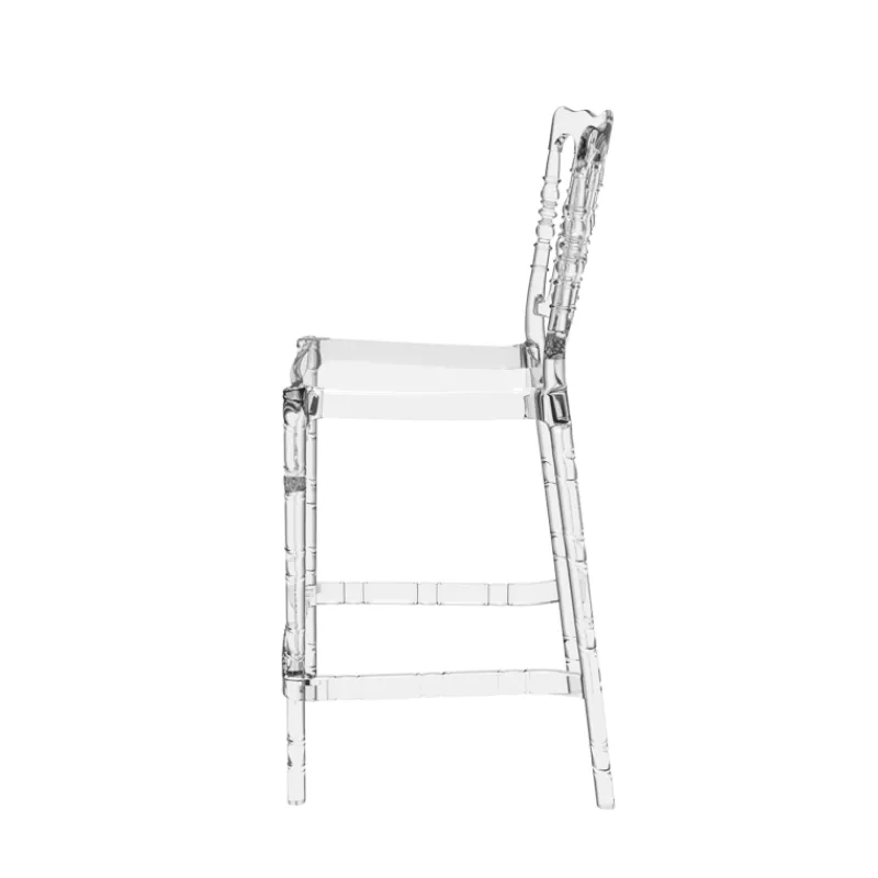 Opera Tabouret snack empilable style Napoléon en polycarbonate transparent* Tabouret Snack (assise +/- 65 Cm)|Tabouret De Bar (assise +/- 80 Cm)