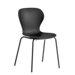 OPS ! Connubia© Chaise italienne empilable en polypropylène avec pieds en métal* Chaise De Cuisine|Chaise De Salle à Manger