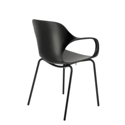 OPS ! Connubia© Fauteuil design italien empilable en polypropylène avec pieds en métal* Chaise De Cuisine|Chaise De Salle à Manger