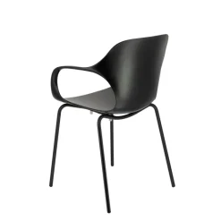 OPS ! Connubia© Fauteuil design italien empilable en polypropylène avec pieds en métal* Chaise De Cuisine|Chaise De Salle à Manger