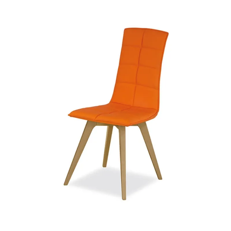 Europea Oregon Chaise matelassée italienne avec pieds en bois* Chaise De Cuisine|Chaise De Salle à Manger