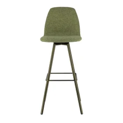 Perfecta Osaka Tabouret de bar moderne en tissu et pieds en métal* Tabouret De Bar (assise +/- 80 Cm)