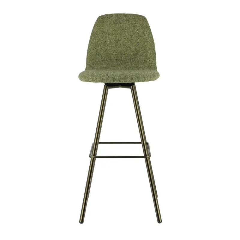 Perfecta Osaka Tabouret de bar moderne en tissu et pieds en métal* Tabouret De Bar (assise +/- 80 Cm)