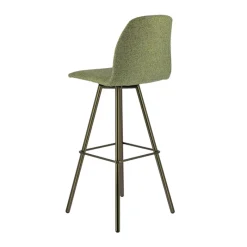 Perfecta Osaka Tabouret de bar moderne en tissu et pieds en métal* Tabouret De Bar (assise +/- 80 Cm)