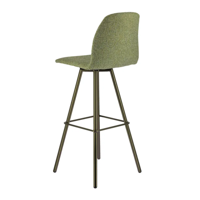 Perfecta Osaka Tabouret de bar moderne en tissu et pieds en métal* Tabouret De Bar (assise +/- 80 Cm)