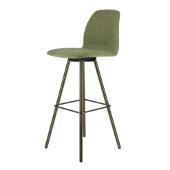 Perfecta Osaka Tabouret de bar moderne en tissu et pieds en métal* Tabouret De Bar (assise +/- 80 Cm)