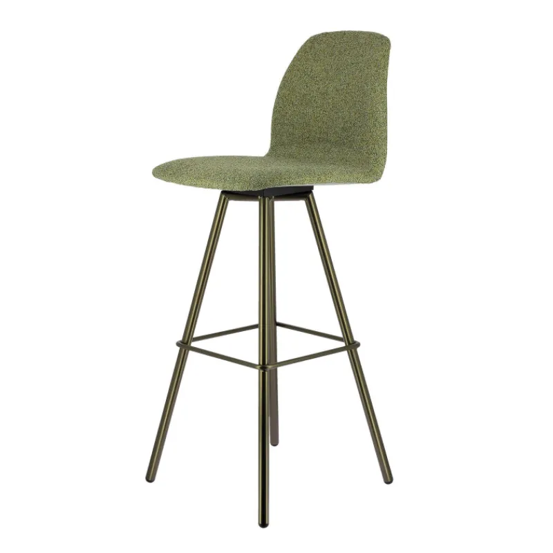 Perfecta Osaka Tabouret de bar moderne en tissu et pieds en métal* Tabouret De Bar (assise +/- 80 Cm)