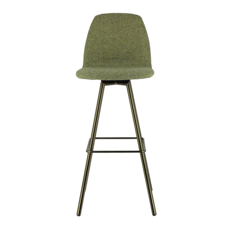 Perfecta Osaka Tabouret de bar moderne en tissu et pieds en métal* Tabouret De Bar (assise +/- 80 Cm)