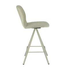 Perfecta Osaka Tabouret snack moderne en tissu et pieds métal* Tabouret Snack (assise +/- 65 Cm)|Tabouret De Bar (assise +/- 80 Cm)