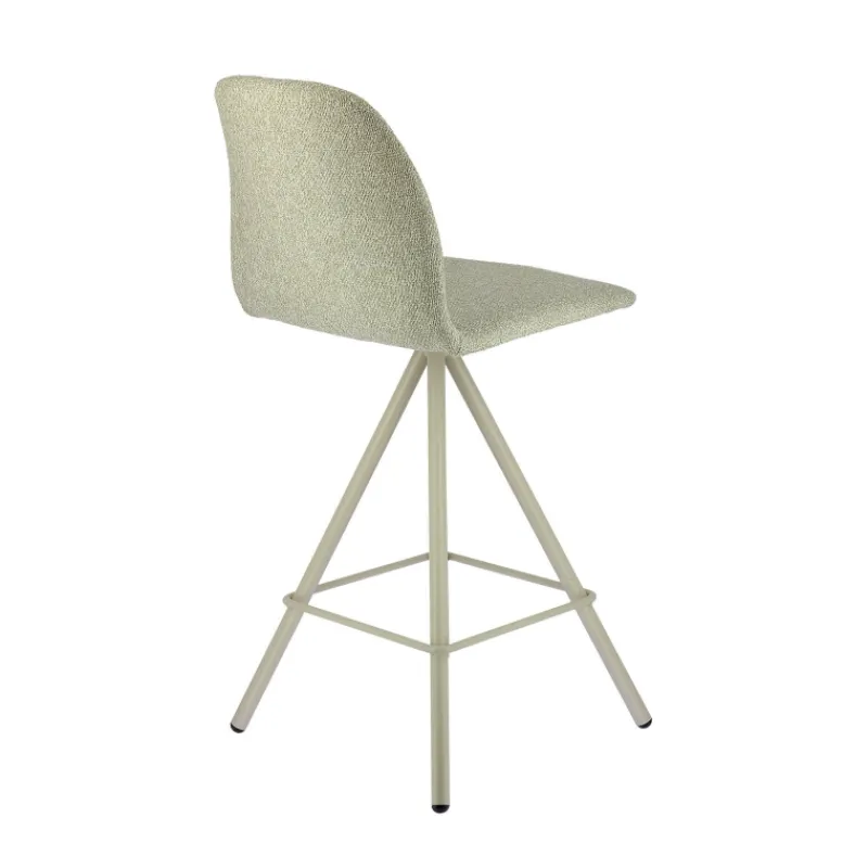 Perfecta Osaka Tabouret snack moderne en tissu et pieds métal* Tabouret Snack (assise +/- 65 Cm)|Tabouret De Bar (assise +/- 80 Cm)