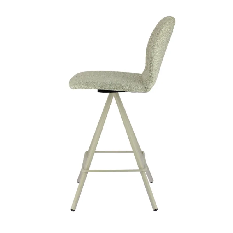 Perfecta Osaka Tabouret snack moderne en tissu et pieds métal* Tabouret Snack (assise +/- 65 Cm)|Tabouret De Bar (assise +/- 80 Cm)