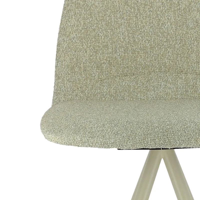 Perfecta Osaka Tabouret snack moderne en tissu et pieds métal* Tabouret Snack (assise +/- 65 Cm)|Tabouret De Bar (assise +/- 80 Cm)