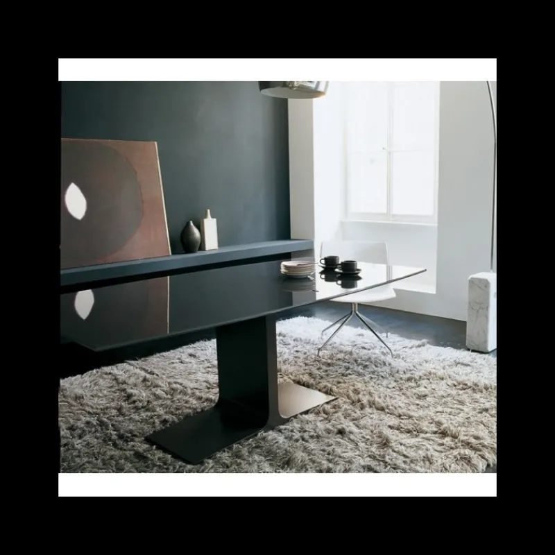 Sovet Italia Palace Sovet® Table de salle à manger design rectangulaire en verre* Table De Salle à Manger